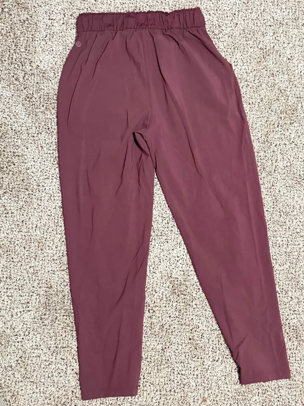 lululemon athletica Women's Burgundy Drawstring Joggers - Picture 2 of 4